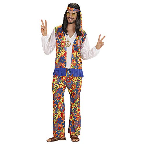 WIDMANN Widman - Disfraz de hippie años 60s adultos, talla XL (W3125-XL)