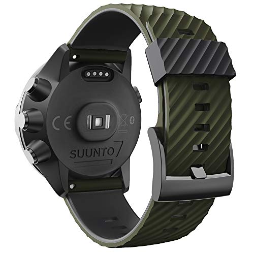 WIIKAI Pulsera de Repuesto Compatible para suunto 7/9/9 baro/Spartan Sport/D5 Silicona Reloj de Pulsera,