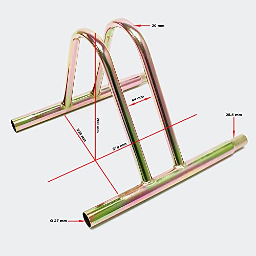 WilTec Soporte para Bicicleta 39,5 x 39 x 26 cm Aparca bicis Acero anodizado Ampliable Montaje Pared