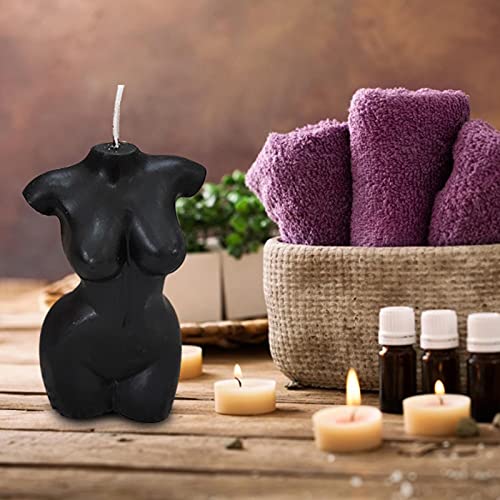 winnerurby Velas de aromaterapia de cuerpo desnudo femenina sexy humana femenina cuerpo funciona velas perfumadas para el hogar Ecoration hecho a mano para boda, blanco/negro velas