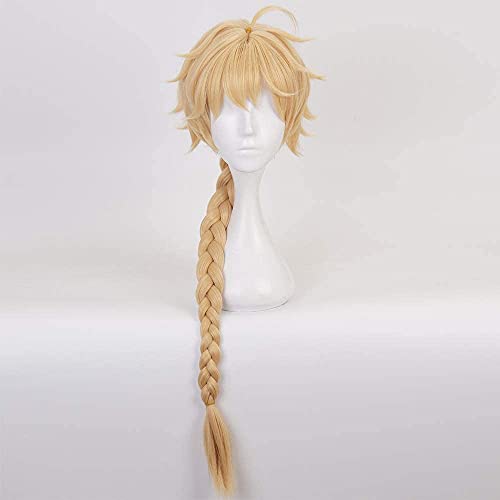 Wxypreey Traveller Aether Disfraces de Cosplay Aether Traveller Pelucas de pelo Halloween