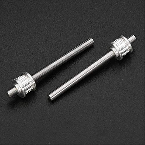 X-BAOFU, Cola 2pcs 450 de Metal del Rotor de Eje TL1203-02 3mmx42mm con la Cola de Metal Polea motriz for RC helicóptero de Piezas de Repuesto (tamaño : 3mmx42mm)