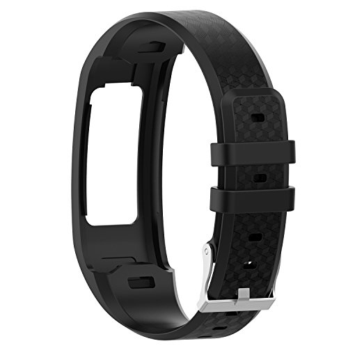 Yikamosi Compatible con Garmin vivofit 1/vivofit 2 Correa,de Silicona Suave Correa de Reloj Respirable Reemplaz Atar con Correa para Garmin vivofit 1/vivofit 2(Small,Black)