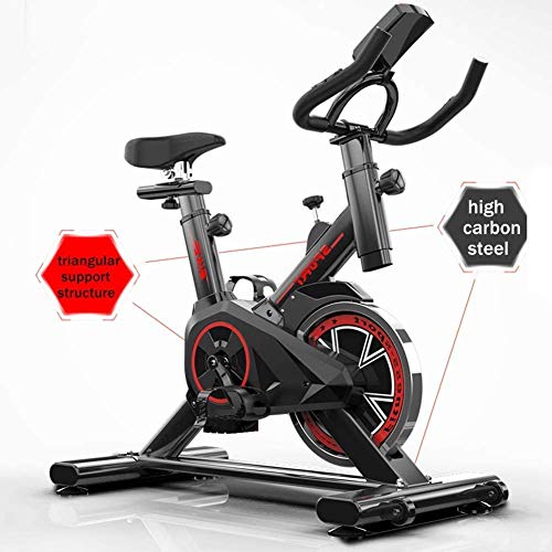 YMXLXL F-Bike, Bicicleta EstáTica con Sensores De Pulso De Mano, con/Sin Respaldo, Plegable, Unisex,Red