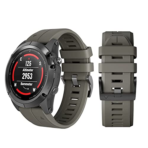 ZAALFC 26 22mm Wheam Wamkband para Garmin Fenix ​​6X 6pro Watch Relojase rápido Easy Fit Banda de muñeca Correa para Fenix ​​5X 5Plus Accesorios (Color : White, Size : 26mm Fenix 6X 6XPro)