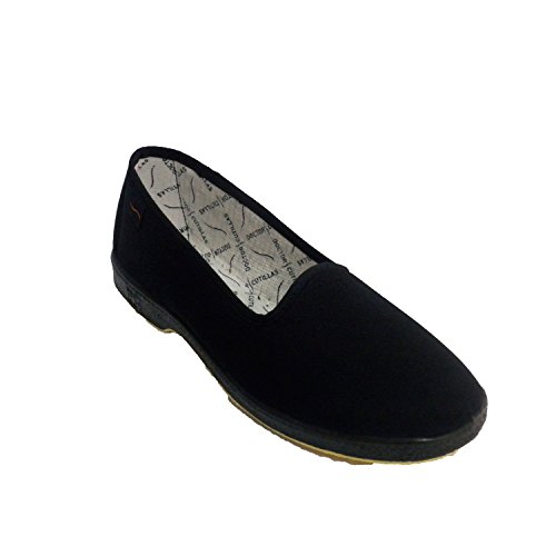 Zapatilla Mujer Plana Especial Personas Mayores Doctor Cutillas en Negro Talla 41