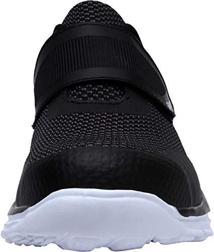 Zapatillas de Seguridad Hombre,LM180121 SBP Zapatos de Trabajo Mujer con Punta de Acero Ultra Liviano Reflectivo Transpirable 45 EU,Blanco Negro