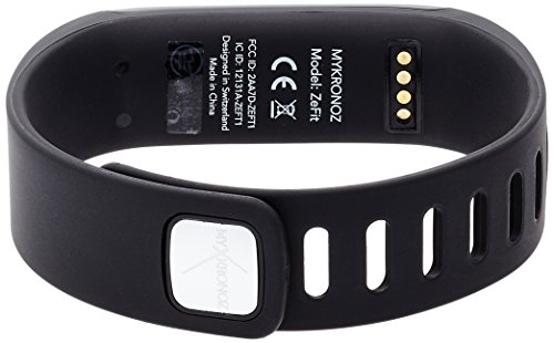 ZeFit MyKronoz - Pulsera-monitor de actividad unisex, color negro