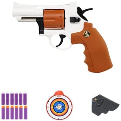 Zhiqu-NB Classic Colt Anaconda & ZP5 Revolver Soft Bullet Toy Gun -1: 1 Tamaño Mejorado Marco de aleación Soft Bullet Gun, Rango de Tiro 32 pies, Cowboy Legend